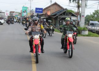 Forkopimda Kabupaten Lampung Timur Gelar Patroli Bersama Jelang Natal danTahun Baru