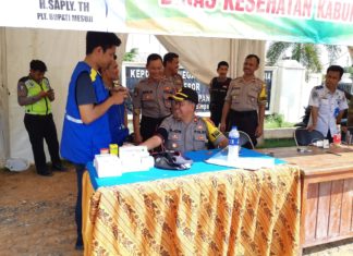 Polres Mesuji Adakan Cek Kesehatan Gratis Bagi Pengguna JTTS
