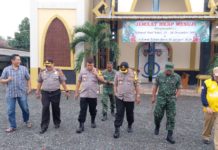 Menjelang Perayaan Natal, Kapolres Mesuji Bersama Bupati Mesuji Serta Dandim 0426/Tuba Pantau Gereja