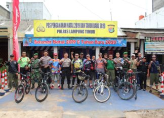 Dandim 0429/Lamtim Patroli Bersepeda Dalam Rangka Siaga Pengamanan Nataru