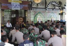 Polres Lamtim Gelar Doa Bersama Pengamanan Tahun Baru 2020