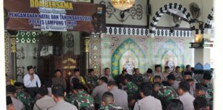 Polres Lamtim Gelar Doa Bersama Pengamanan Tahun Baru 2020