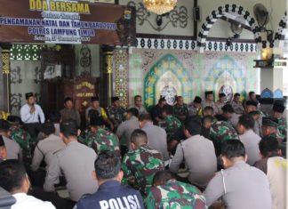 Polres Lamtim Gelar Doa Bersama Pengamanan Tahun Baru 2020