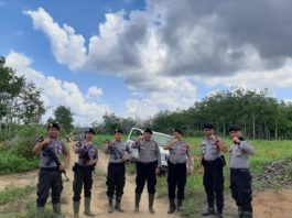 Polres Mesuji Lakukan Peningkatan Patroli Pengamanan di Perbatasan Register 45