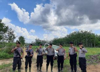 Polres Mesuji Lakukan Peningkatan Patroli Pengamanan di Perbatasan Register 45