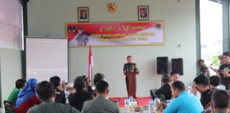 Kodim 0429/Lampung Timur Gelar Coffe Morning Dengan Insan Pers