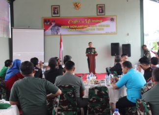 Kodim 0429/Lampung Timur Gelar Coffe Morning Dengan Insan Pers