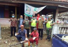 Koramil 12/Batanghari Dampingi Kegiatan Fogging, Cegah Wabah Demam Berdarah