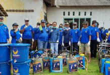 DPD Nasdem Lamtim Hadir di Tengah Masyarakat Lakukan Pencegahan Penyebaran Covid-19