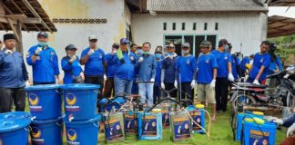 DPD Nasdem Lamtim Hadir di Tengah Masyarakat Lakukan Pencegahan Penyebaran Covid-19