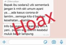 Isu Pasien Terjangkit Corona Di Lamtim Adalah Hoax