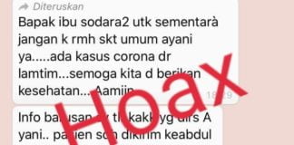 Isu Pasien Terjangkit Corona Di Lamtim Adalah Hoax