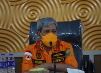 Bupati Lampung Tengah Loekman Djoyosoemarto Menggelar Rapat Darurat Dengan Unsur Forkopimda Setempat dan Unsur Gugus Tugas Penanganan Covid 19