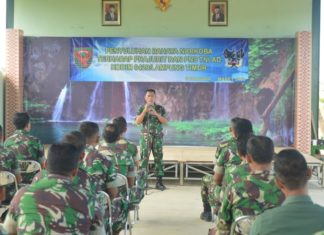 Pastikan Anggota Tidak Salah Gunakan Narkoba, Kodim 0429/Lamtim Gelar Sosialisasi P4GN Dan Tes Urine