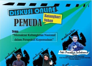 Peringati Hari Kebangkitan Nasional, Pemuda Batanghari Nuban Gelar Diskusi Kepemudaan via Online