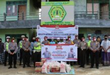 Polda Lampung Adakan Bhakti Sosial Hari Jadi Bhayangkara ke 74 di Ponpes dan Panti Asuhan di Way Kanan