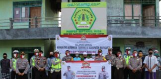 Polda Lampung Adakan Bhakti Sosial Hari Jadi Bhayangkara ke 74 di Ponpes dan Panti Asuhan di Way Kanan