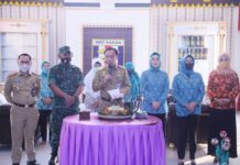 RAS Menghadiri acara Pemotongan Tumpeng Dalam Rangka Peringatan HARGANAS Ke-27 Tahun 2020
