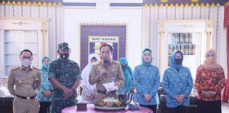 RAS Menghadiri acara Pemotongan Tumpeng Dalam Rangka Peringatan HARGANAS Ke-27 Tahun 2020