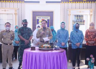 RAS Menghadiri acara Pemotongan Tumpeng Dalam Rangka Peringatan HARGANAS Ke-27 Tahun 2020