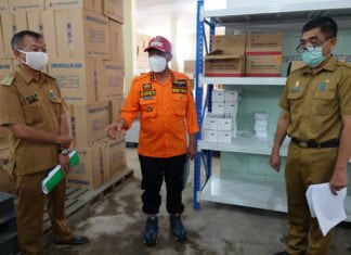 Pasca Libur Lebaran, Bupati Lampung Tengah Tinjau Persediaan dan Kesiapan Logistik Gudang Obat Covid 19