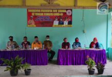 Bunda Elyya Lusiana Sosialisasi Persiapan New Normal di Kampung Payung Mulya Kecamatan Pubian