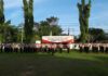 Polres Way Kanan Gelar Upacara Kenaikan Pangkat personil