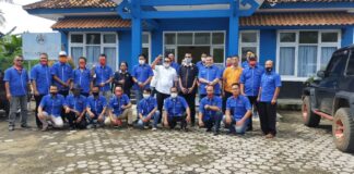 PWI Cabang Lampung Bertandang ke PWI Lamtim Dalam Rangka Silaturahmi Safari Jurnalis New Normal