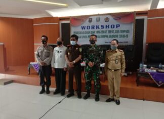 Dandim 0427/Way Kanan Hadiri Workshop dan Monitoring Penyaluran Serta Penggunaan Dana Desa di Pemkab Way Kanan