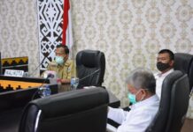 Walikota Metro Achmad Pairin hadiri Vicon Penyerahan DIPA dan TKDD Oleh Presiden RI