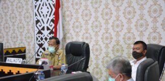 Walikota Metro Achmad Pairin hadiri Vicon Penyerahan DIPA dan TKDD Oleh Presiden RI