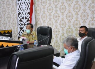 Walikota Metro Achmad Pairin hadiri Vicon Penyerahan DIPA dan TKDD Oleh Presiden RI