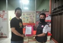 KPU WAY KANAN TERIMA LAPORAN SUMBANGAN DANA KAMPANYE