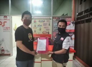 KPU WAY KANAN TERIMA LAPORAN SUMBANGAN DANA KAMPANYE