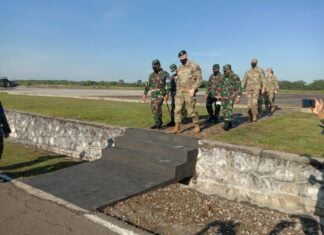 Dandim 0427/Way Kanan Sambut Kunjungan Kerja Delegasi Deputy Commanding USARPAC di Lanud Ad Gatot Soebroto
