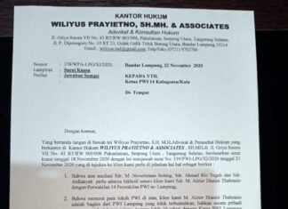 Alzier Akhirnya Meminta Maaf Kepada PWI Lampung