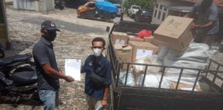 KPU Way Kanan Distribusikan APD