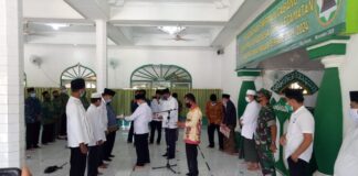 Sekda Way Kanan Kukuhkan Pimpinan Cabang DMI Se-Kabupaten Way Kanan