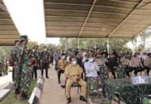 Usai Sambut KASAD TNI AD, Bupati Mulyadi Irsan Hadiri Puncak Latancab Kartika Yudha