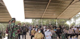 Usai Sambut KASAD TNI AD, Bupati Mulyadi Irsan Hadiri Puncak Latancab Kartika Yudha