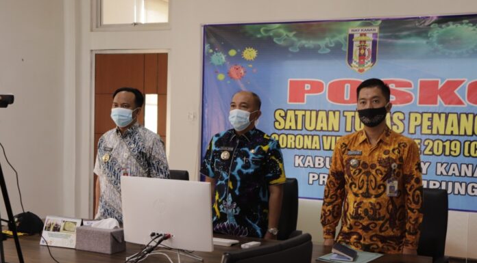 Pjs. Bupati Way Kanan Ikuti Penyerahan DIPA dan TKDD Provinsi Lampung Tahun 2021 Melalui Virtual
