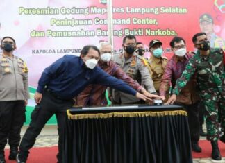Polres Lampung Selatan Mulai Menempati Gedung Baru Dikelurahan Way Urang, Setelah Diresmikan Oleh Kapolda