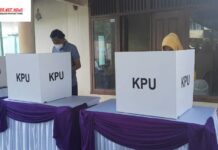 Pesta Demokrasi Pilkada Metro, Pairin Dan Djohan Turut ‘Nyoblos’