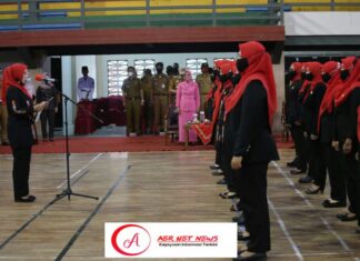 Pengukuhan Ketua Perwosi, Partinia Parosil Harap Dapat Memotivasi Masyarakat dibidang olahraga