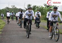 Kejari Metro Gowes Bareng mengelilingi Kota Metro Agar Imun Tubuh Tetap Terjaga