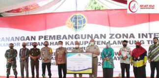 Bupati Lamtim Hadiri Acara Pencanangan Zona Integeritas Di Kantor Pertanahan Kabupaten Lampung Timur