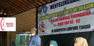 TP PKK Lamteng Gelar Rapid Test Gratis Untuk Kaum Perempuan Dalam Rangka Mempringati Hari Ibu Ke 92