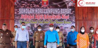 Bupati Lambar Resmikan Sekolah Kopi Di Desa Suka Jaya