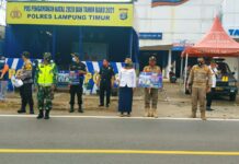 Personil Gabungan Tindak Tegas Masyarakat Tidak Patuh Protokol Kesehatan