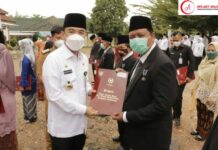 Di HAB Ke- 75 Bupati Way Kanan Bacakan Sambutan Kementrian Agama